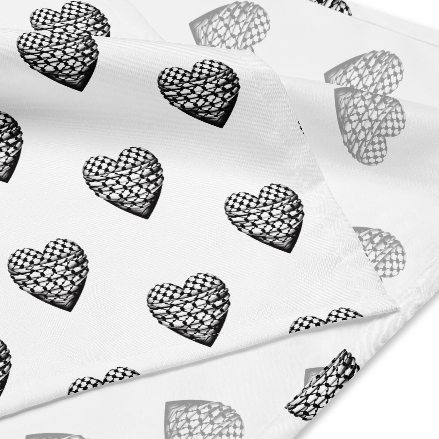 Keffiyeh Heart - All-over print bandana