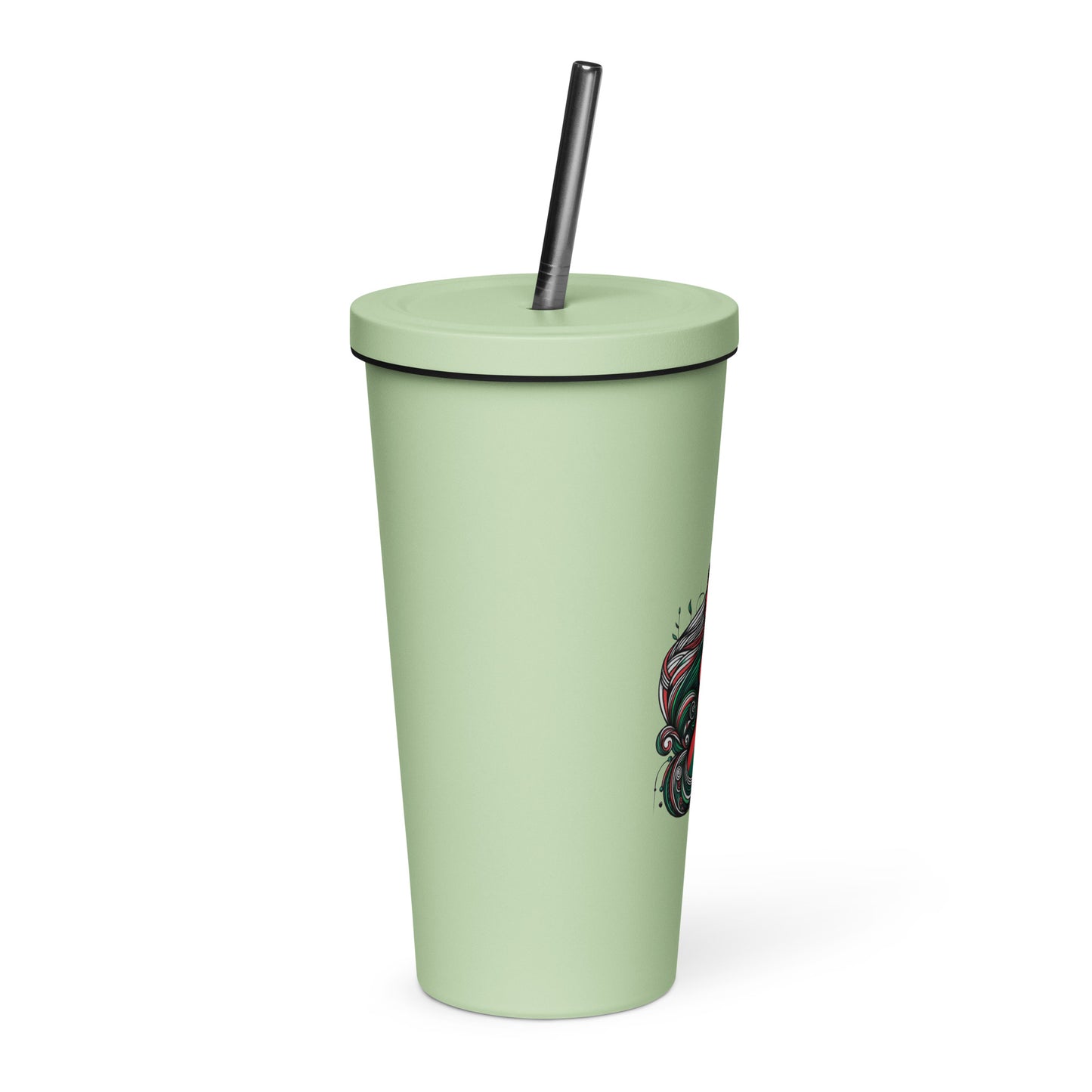 Freedom in the Wind - Insulated tumbler with a straw