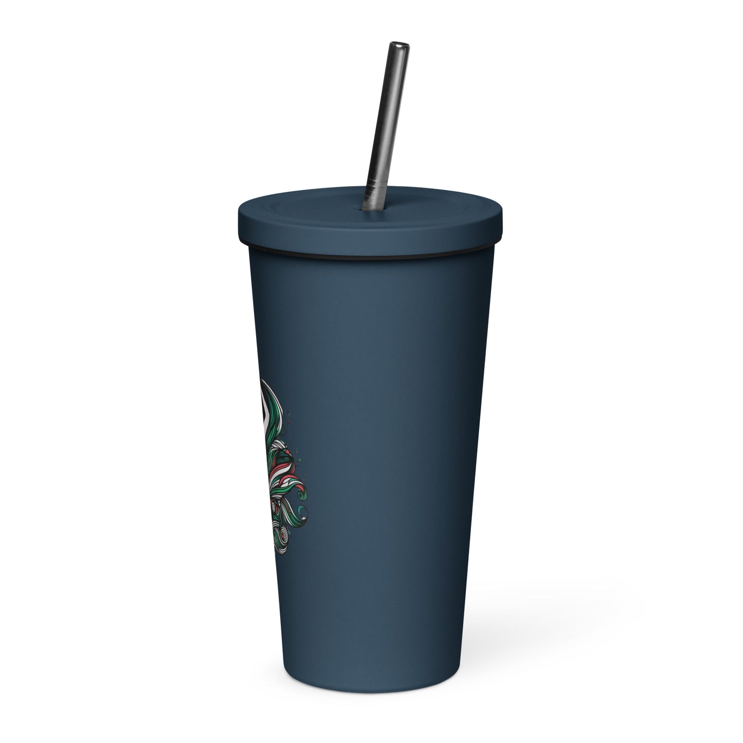 Freedom in the Wind - Insulated tumbler with a straw