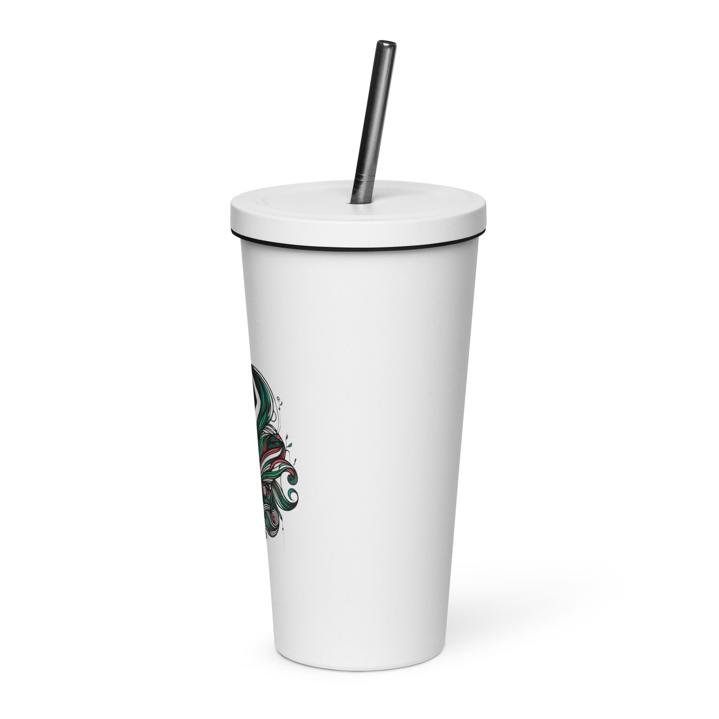 Freedom in the Wind - Insulated tumbler with a straw