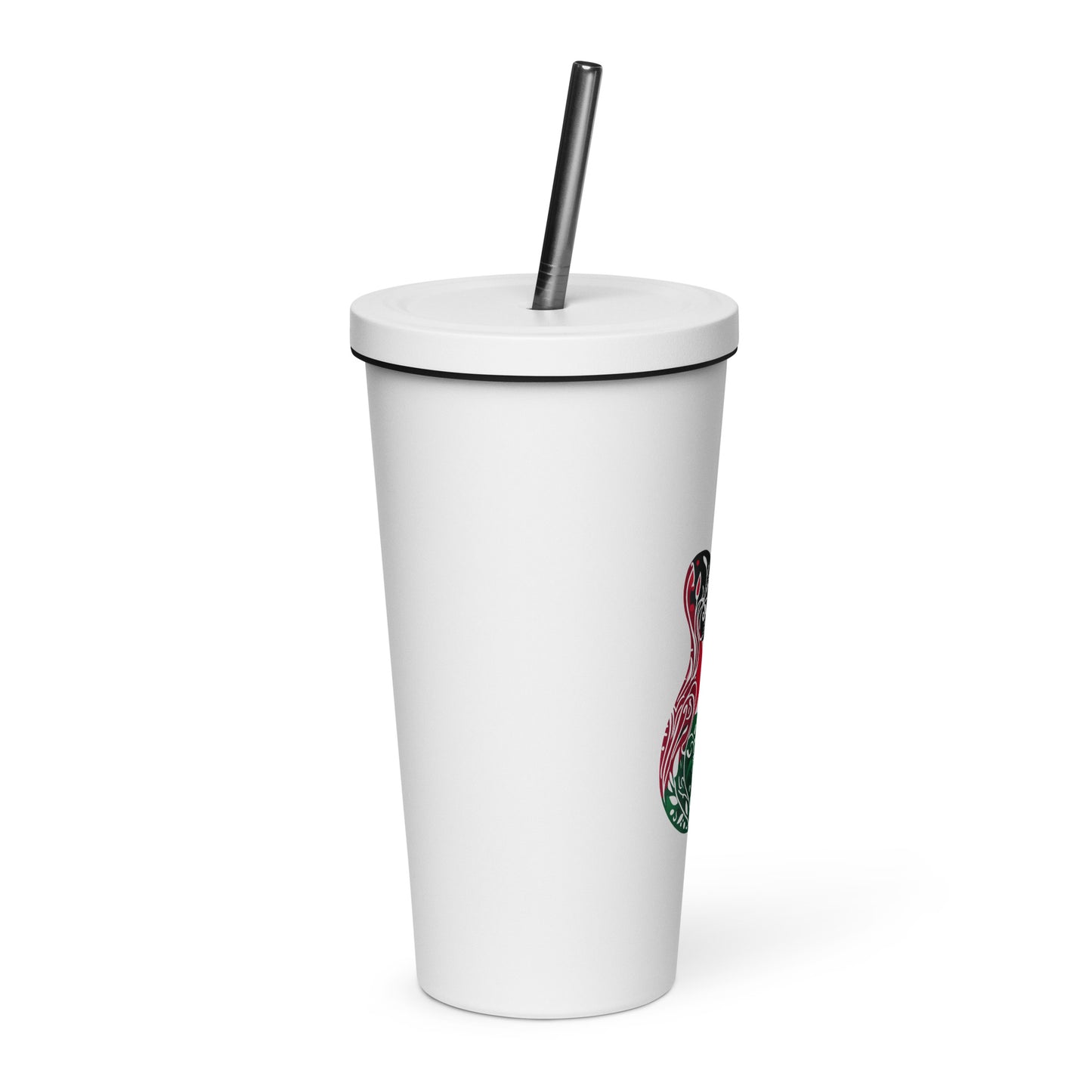 Hourglass - Insulated tumbler with a straw