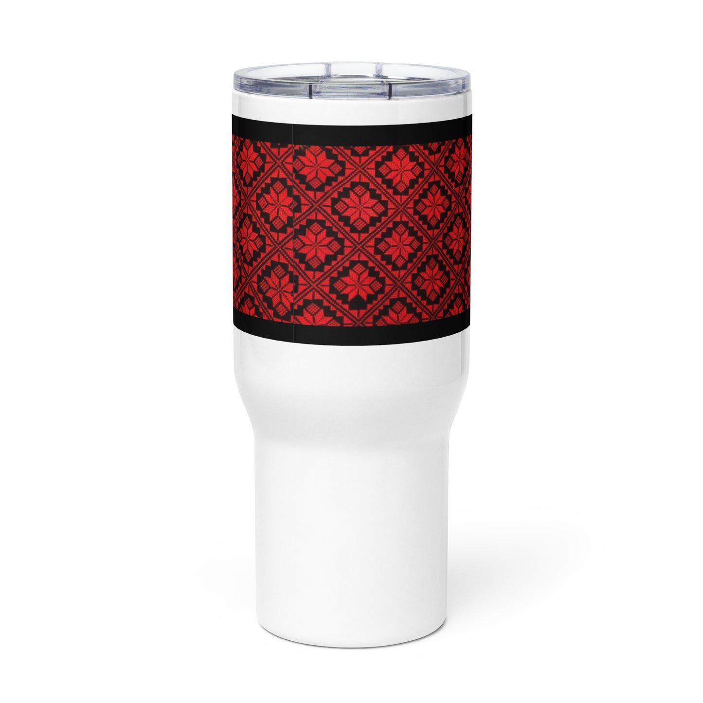 Tatreez Travel Mug with handle