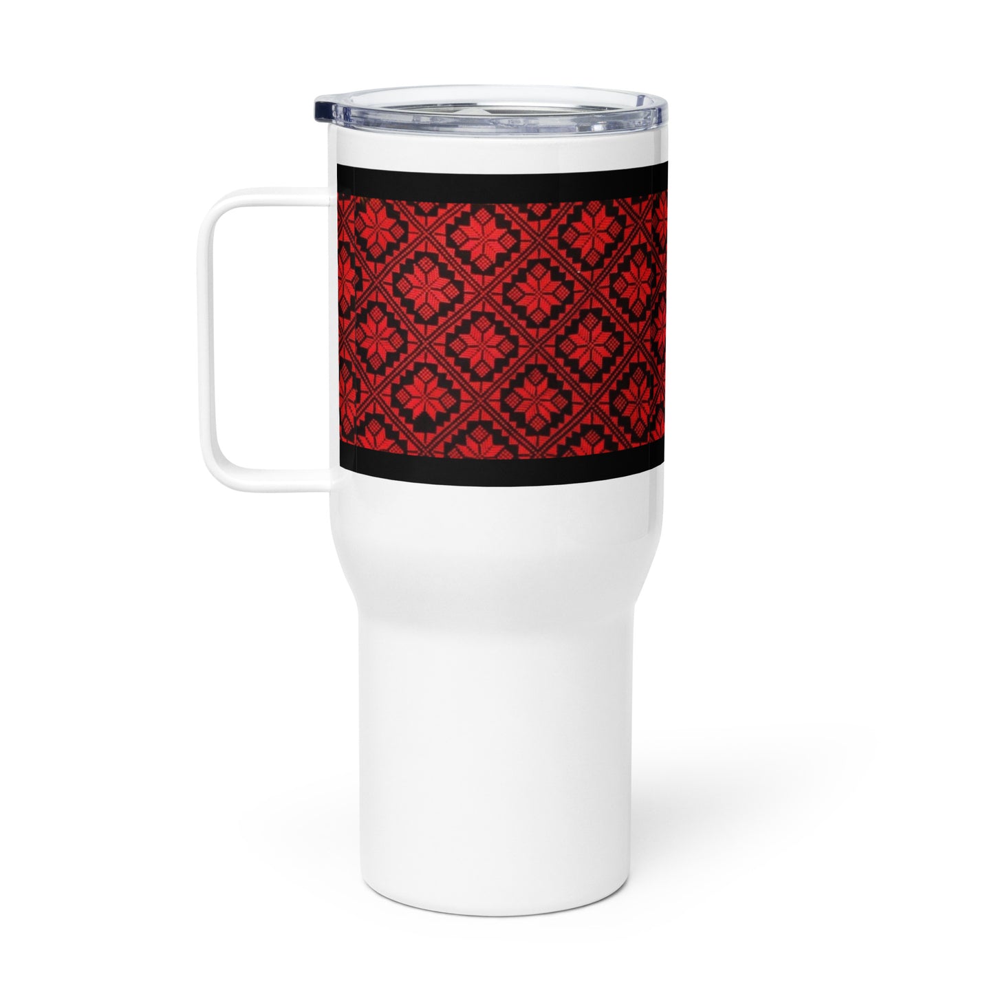 Tatreez Travel Mug with handle