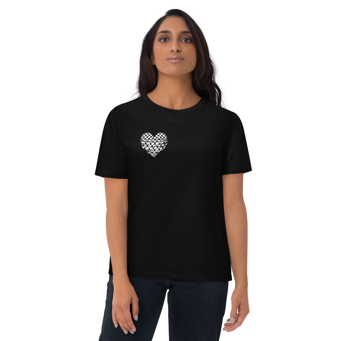 Keffiyeh Heart - Unisex organic cotton t-shirt