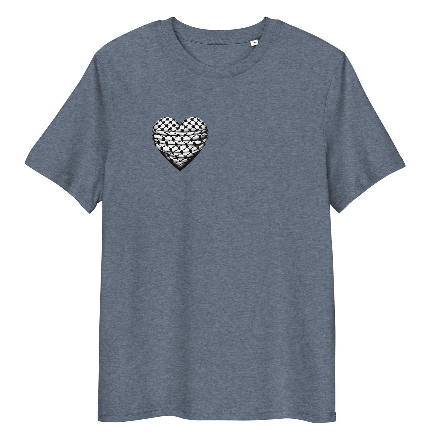 Keffiyeh Heart - Unisex organic cotton t-shirt