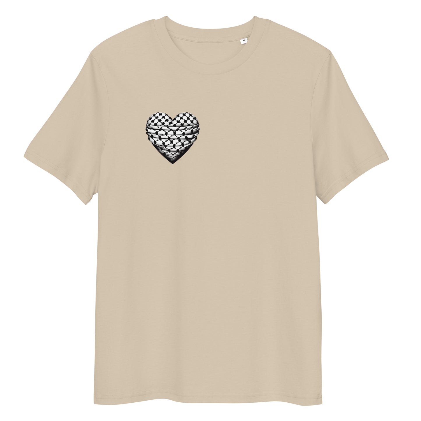 Keffiyeh Heart - Unisex organic cotton t-shirt