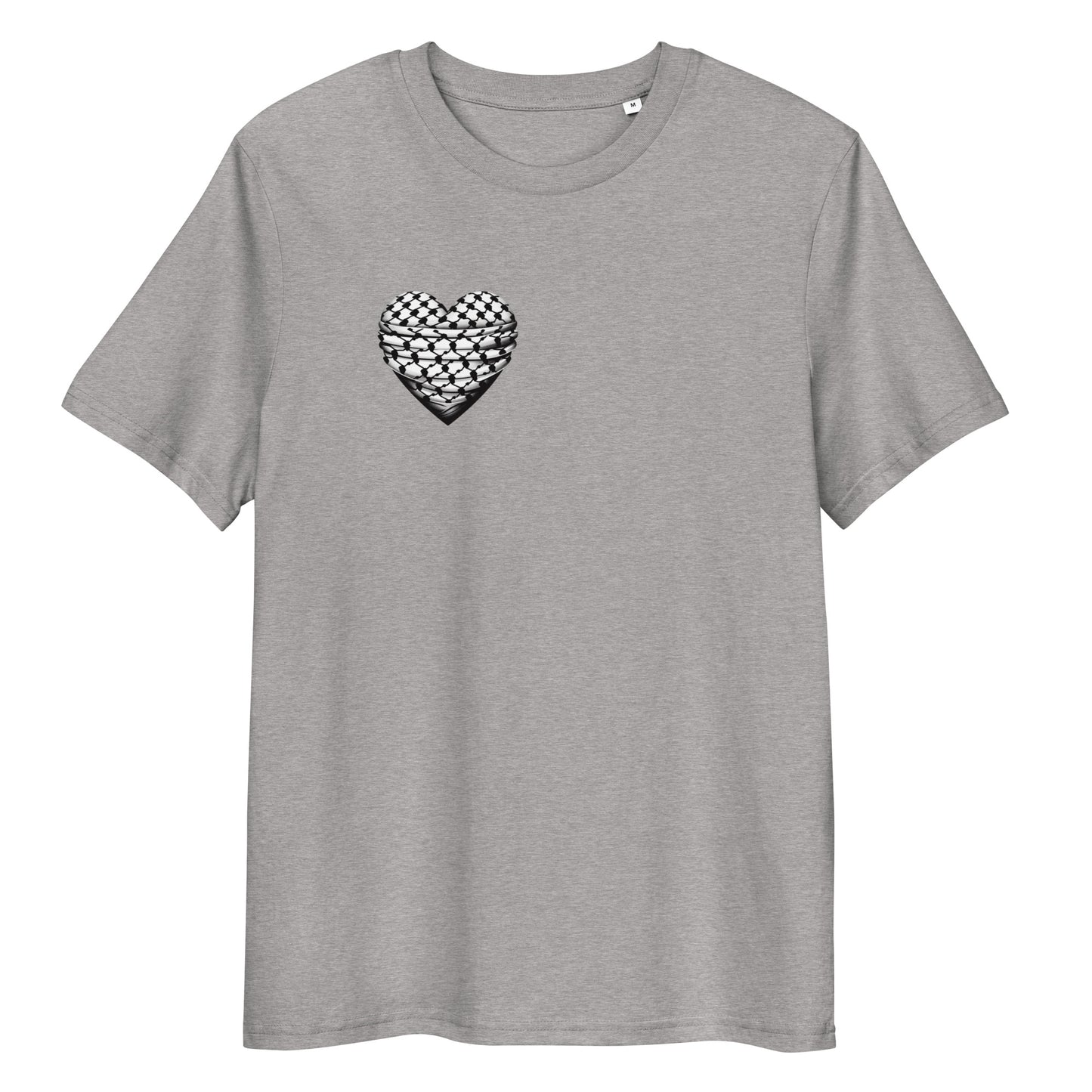 Keffiyeh Heart - Unisex organic cotton t-shirt