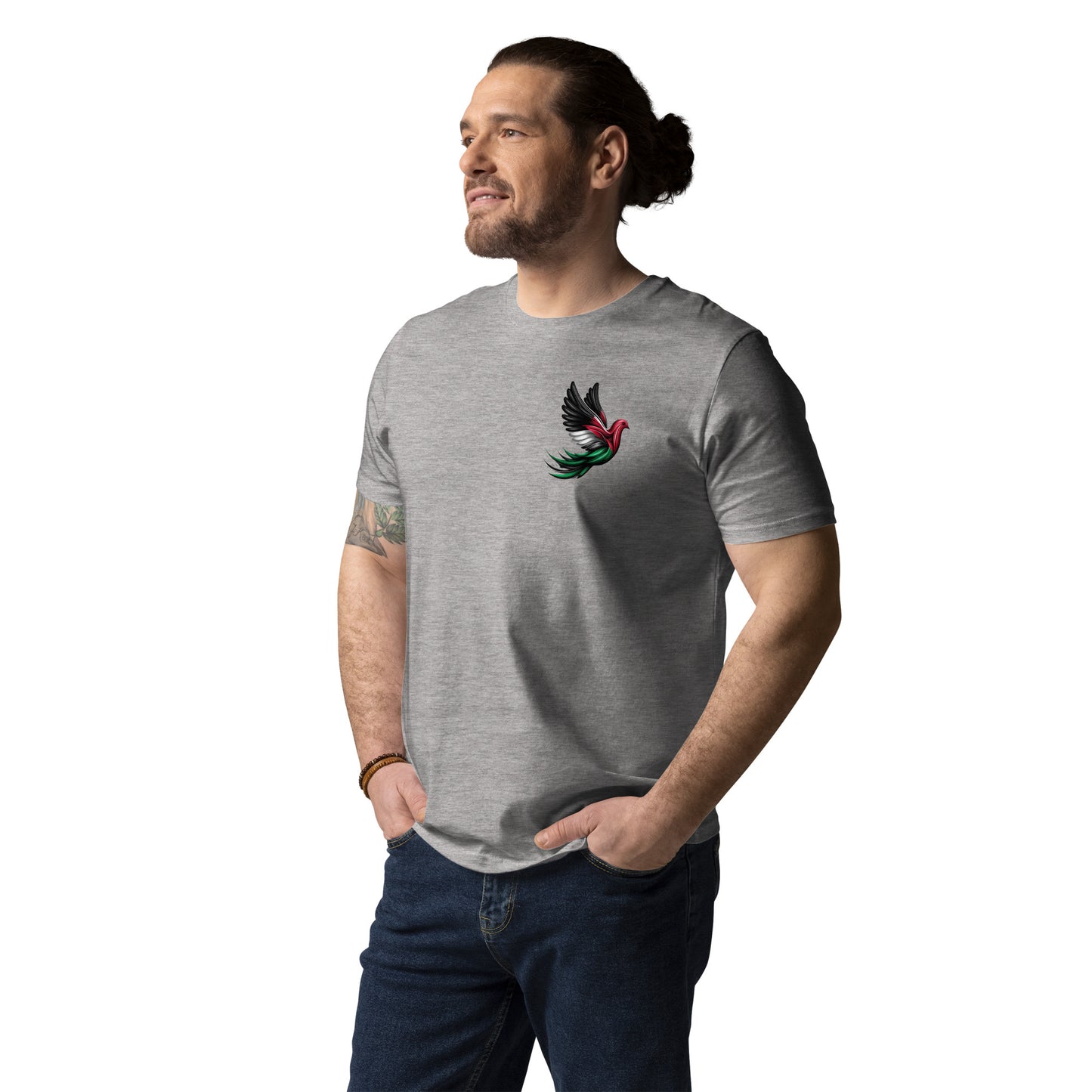 Dove of Palestine - Unisex organic cotton t-shirt