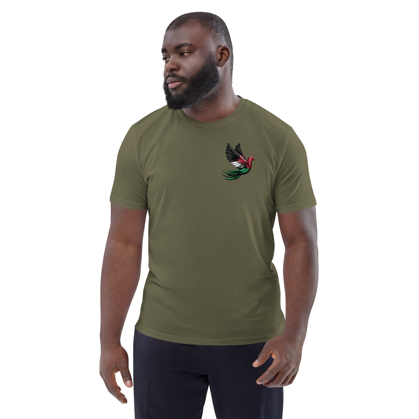 Dove of Palestine - Unisex organic cotton t-shirt