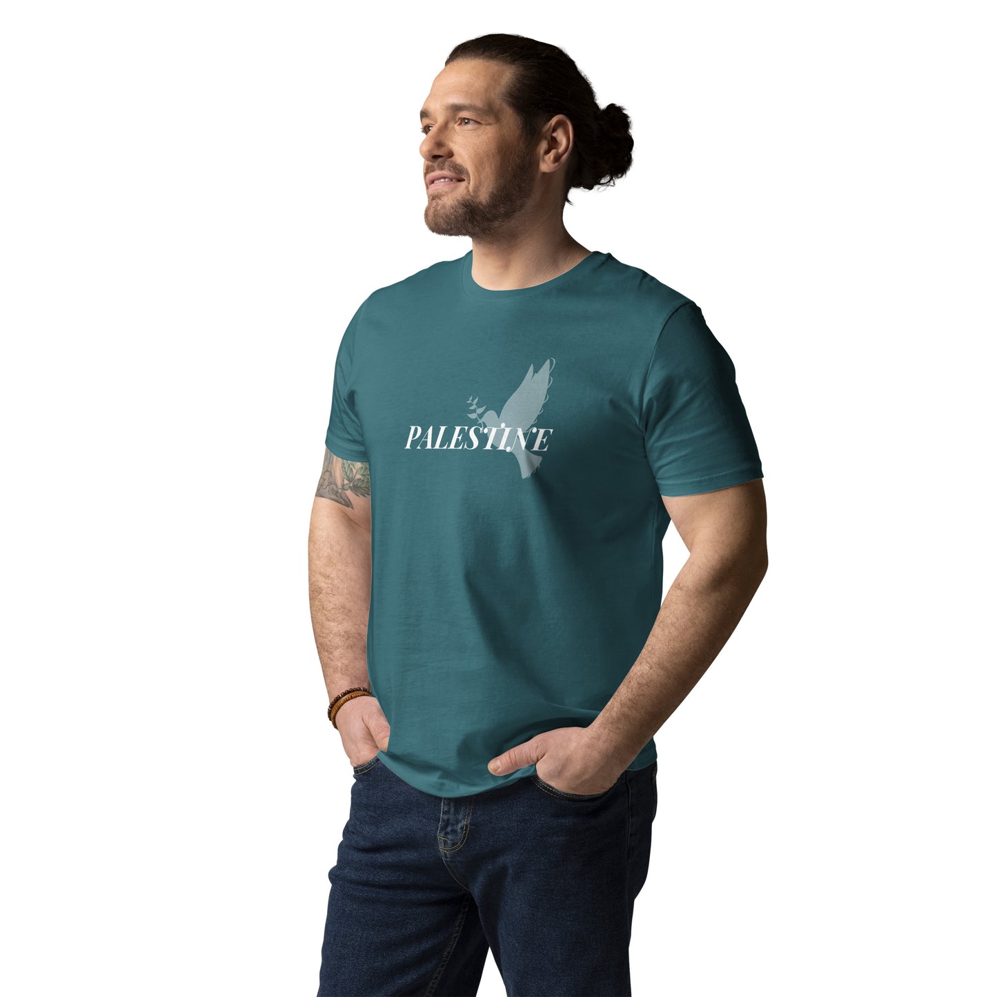 Palestine Peace Dove - Unisex organic cotton t-shirt