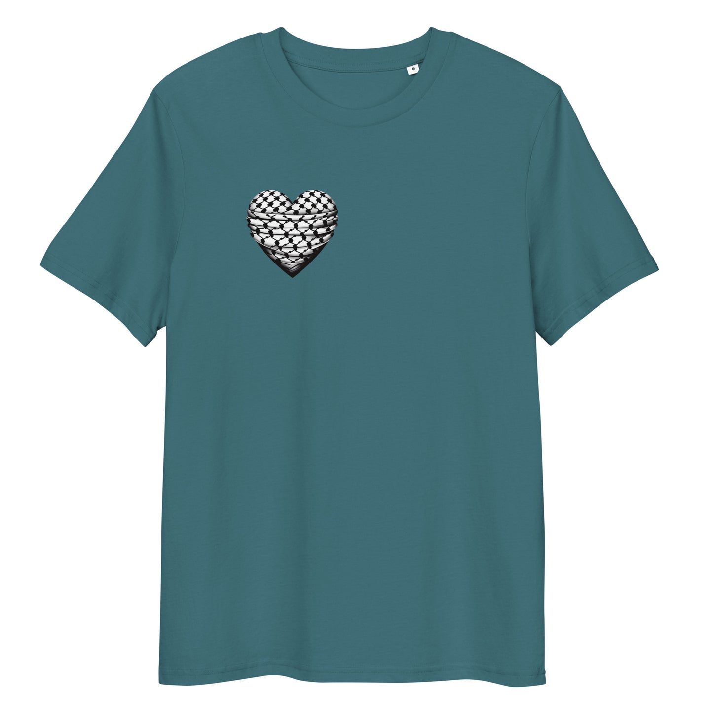 Keffiyeh Heart - Unisex organic cotton t-shirt