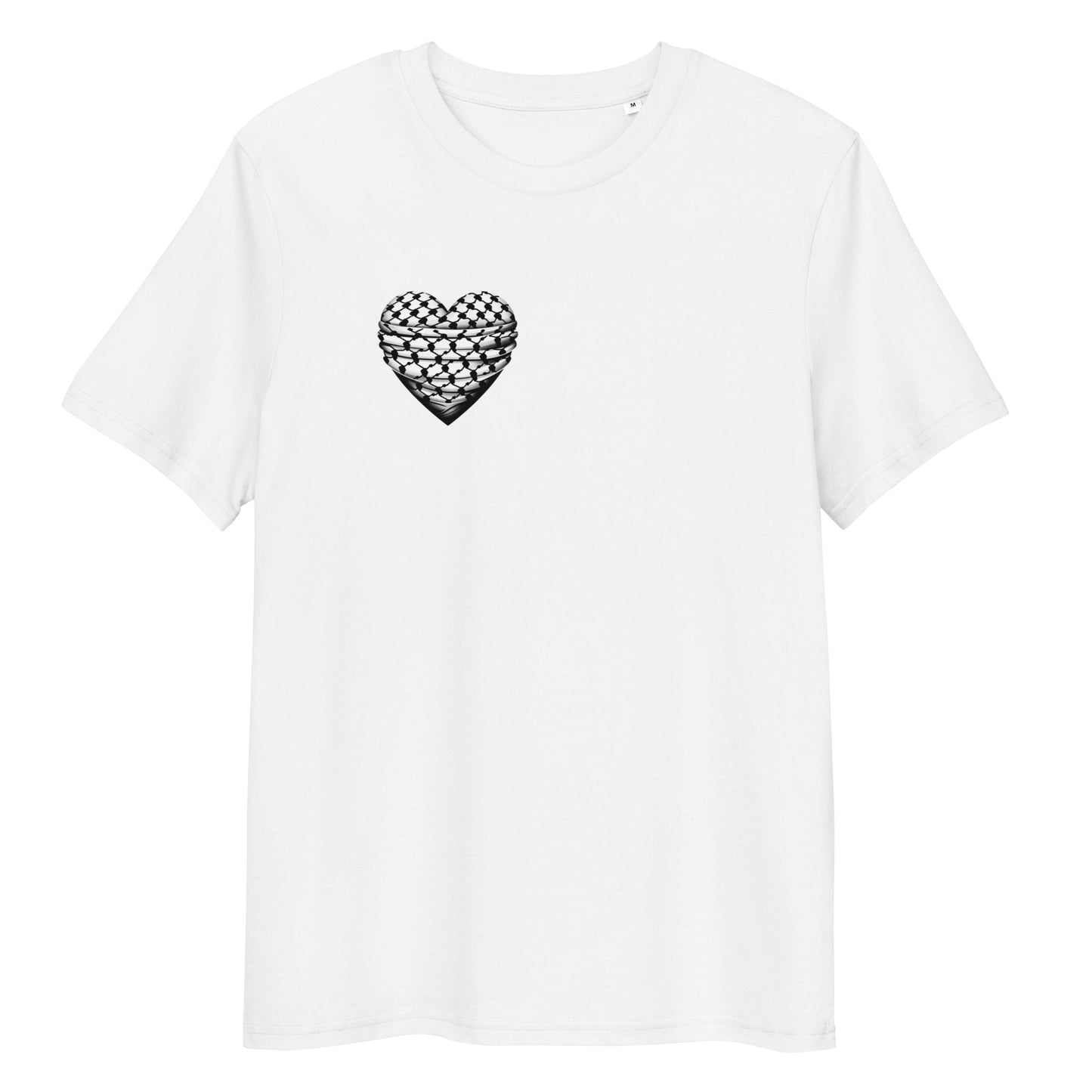 Keffiyeh Heart - Unisex organic cotton t-shirt