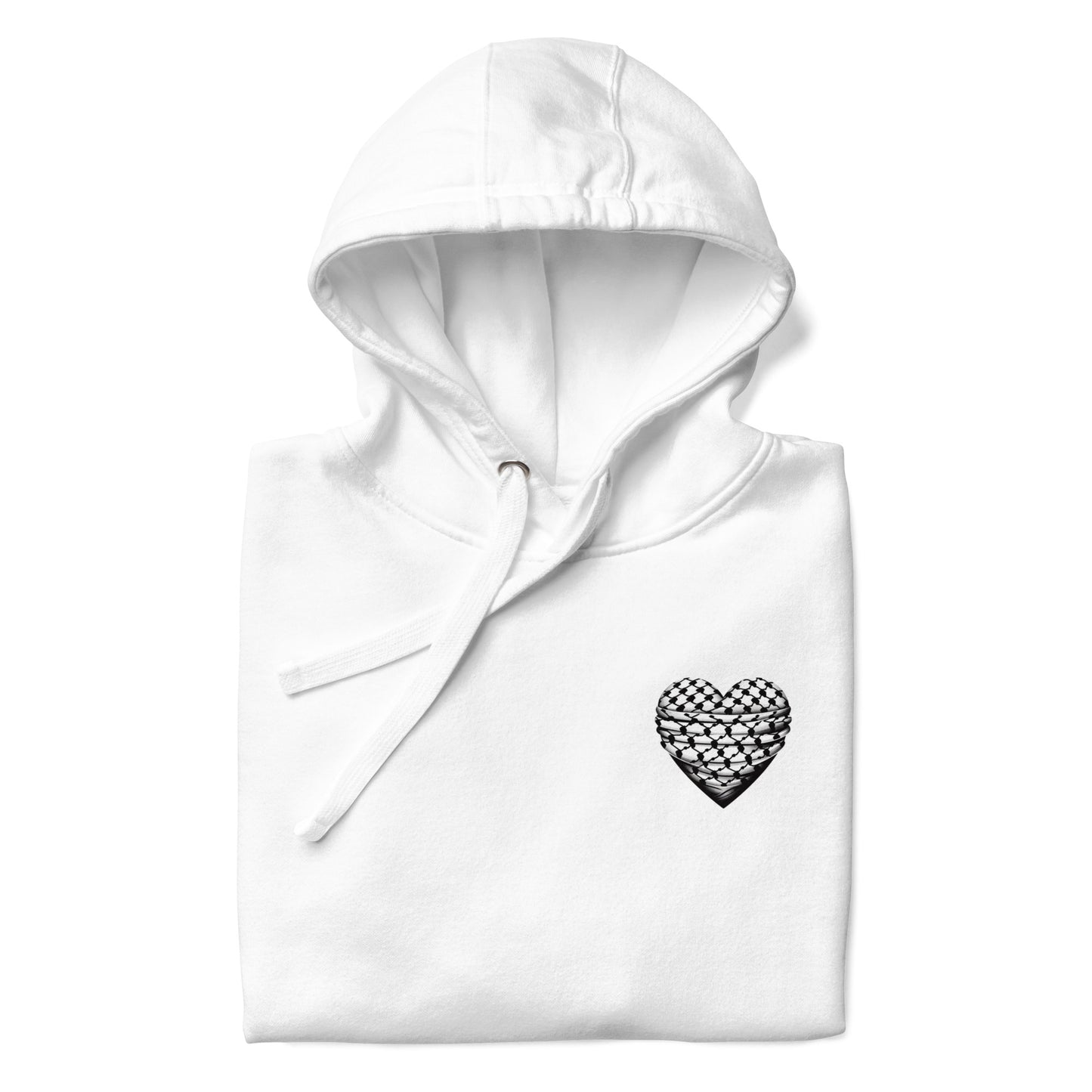 Keffiyeh Heart - Unisex Premium Hoodie