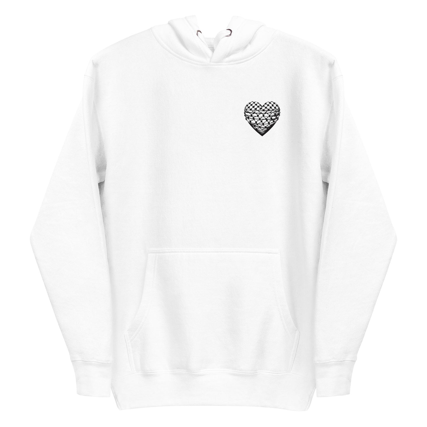 Keffiyeh Heart - Unisex Premium Hoodie