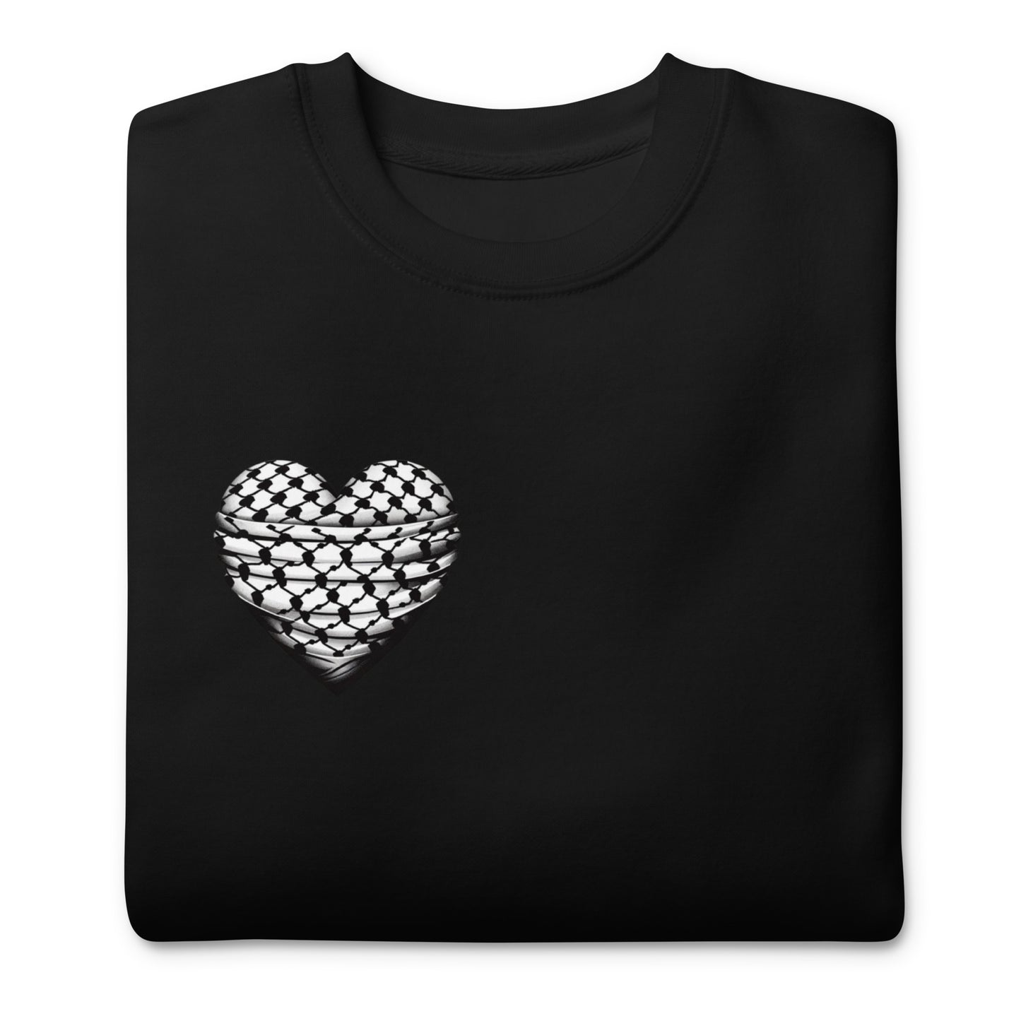 Keffiyeh Heart - Unisex Premium Sweatshirt