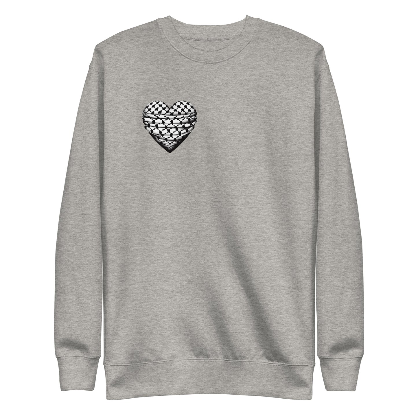 Keffiyeh Heart - Unisex Premium Sweatshirt