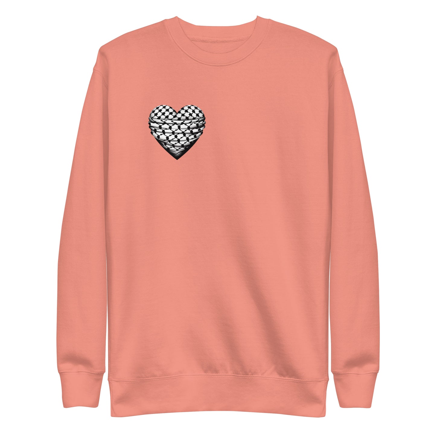 Keffiyeh Heart - Unisex Premium Sweatshirt