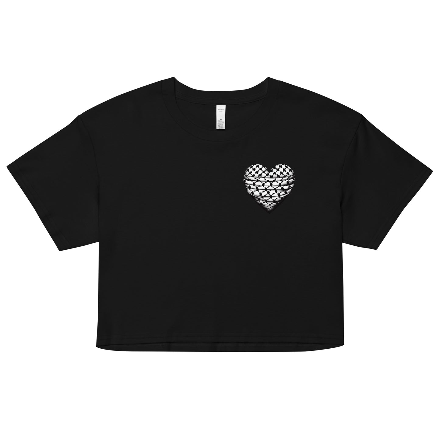 Keffiyeh Heart - Women’s crop top