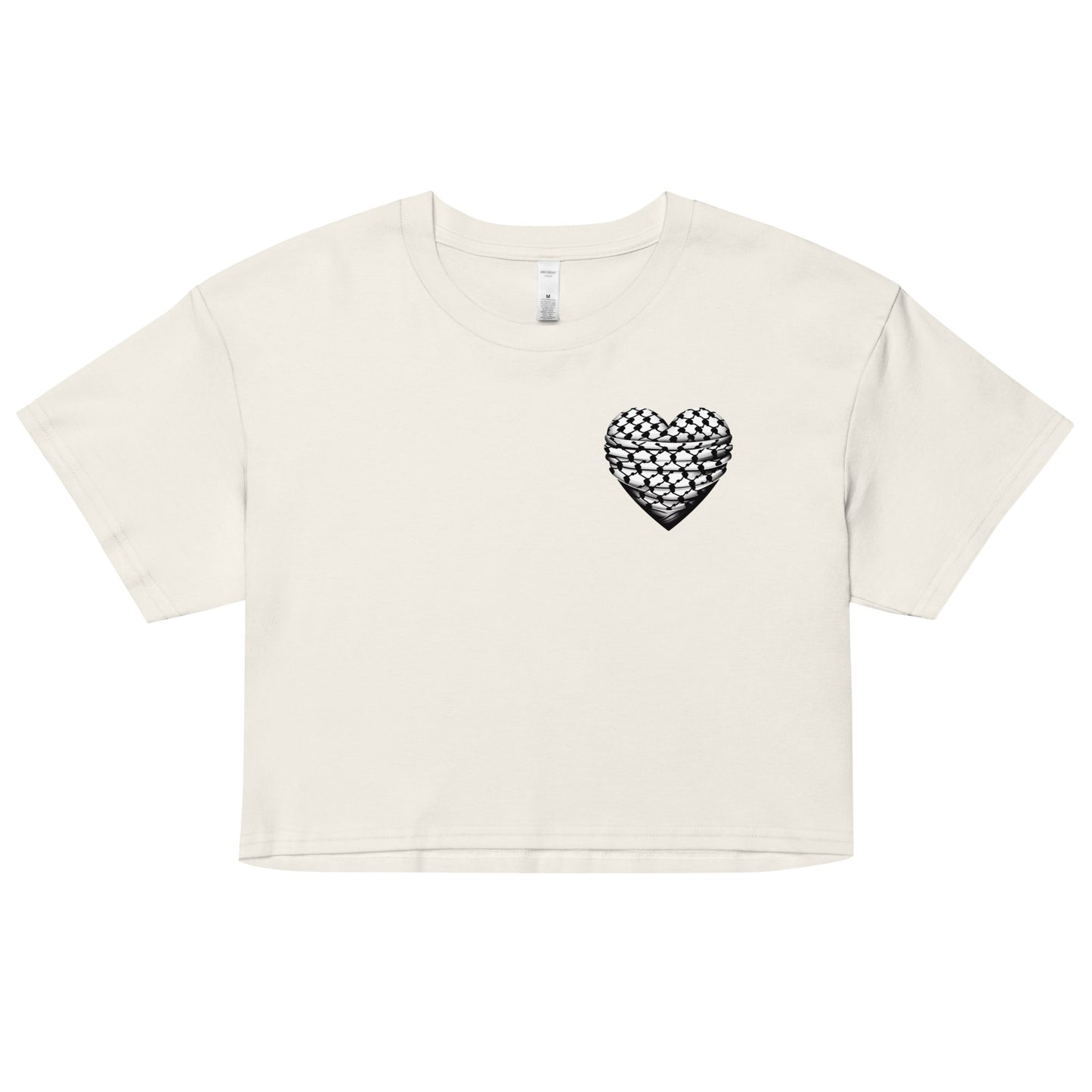 Keffiyeh Heart - Women’s crop top