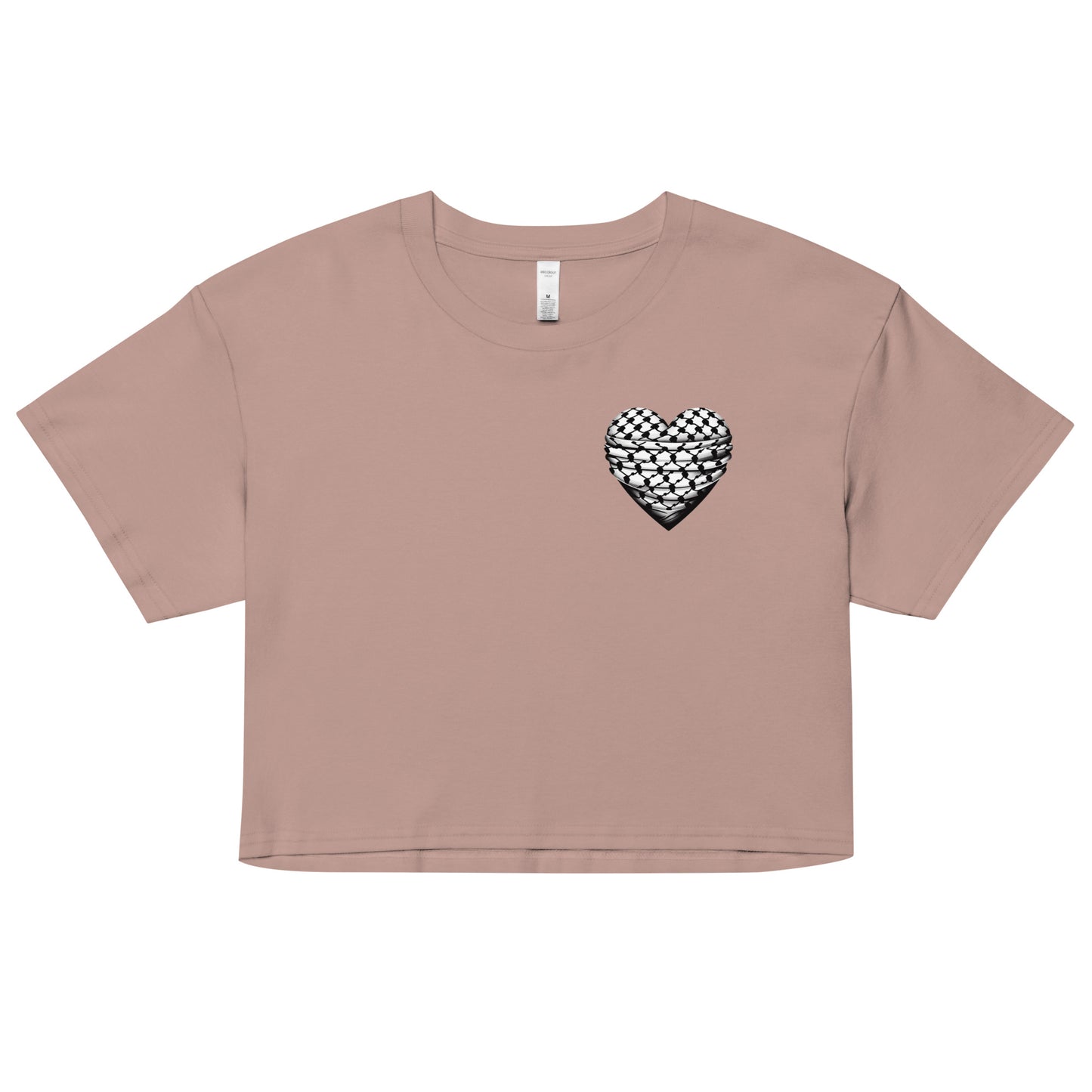 Keffiyeh Heart - Women’s crop top