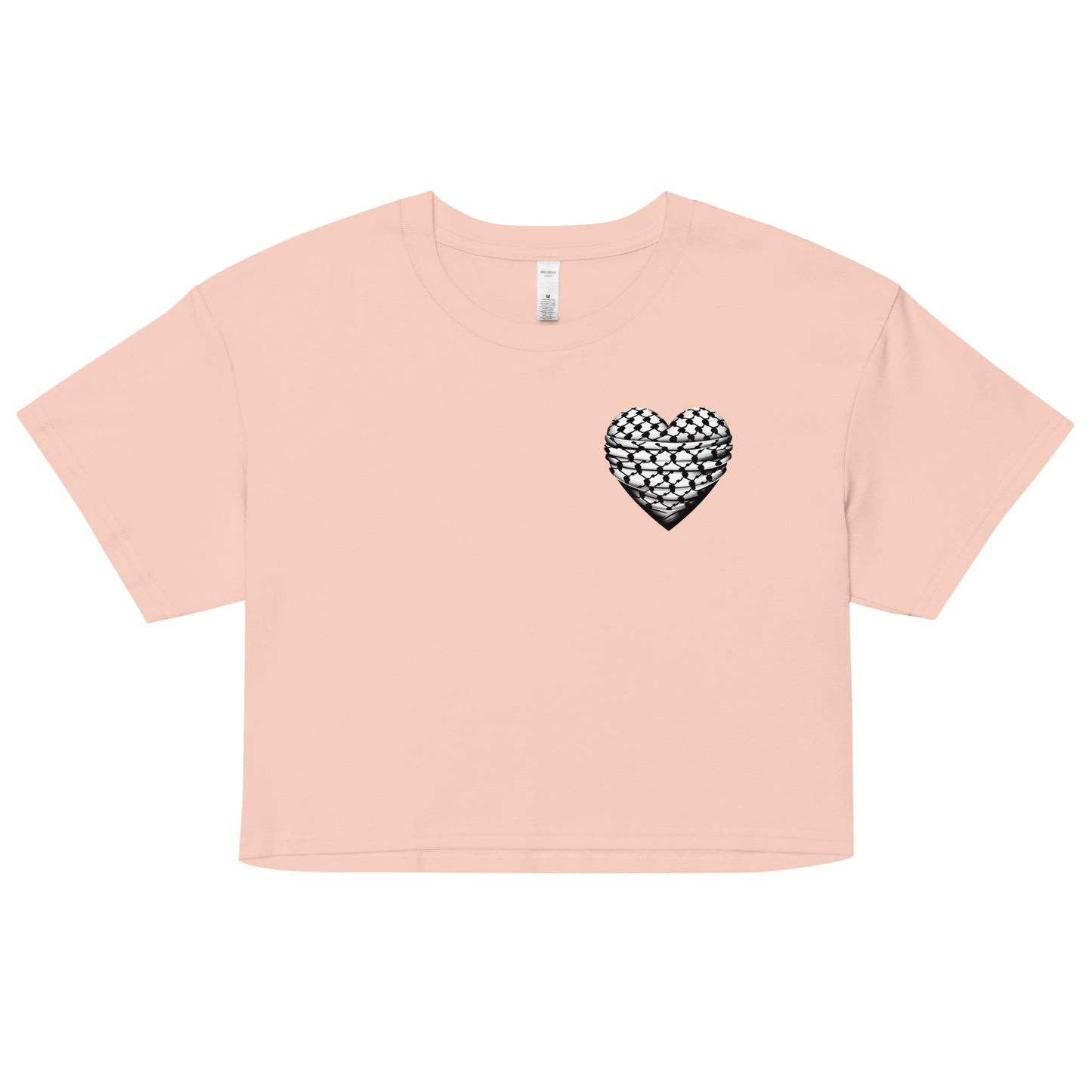 Keffiyeh Heart - Women’s crop top