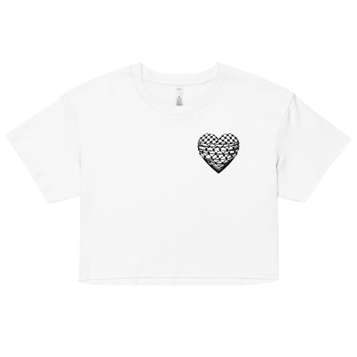 Keffiyeh Heart - Women’s crop top